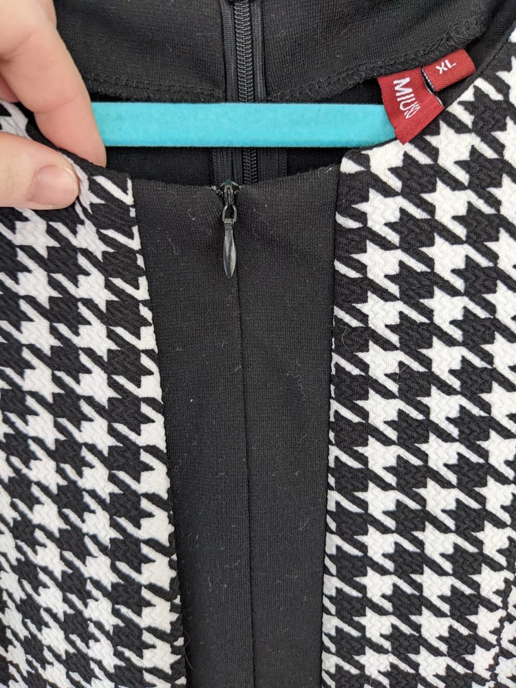 Miusol Gingham Pattern Work Dress - image 5